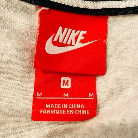 Nike Sportswear Light Gray French Terry Jacket Size Medium - Picture 8 of 8